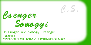 csenger somogyi business card